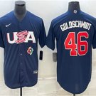 Men's Womens USA Baseball Paul Goldschmidt 2023 Navy World Baseball Classic Jersey