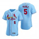 Mens St. Louis Cardinals Albert Pujols Light Blue Alternate Flex Base Jersey