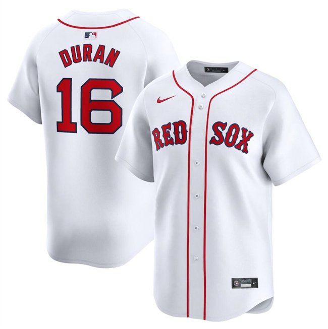 Any Size Boston Red Sox Jarren Duran White 2024 Home Stitched Baseball Jersey