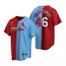 Mens St. Louis Cardinals Paul Goldschmidt Blue Red Split Two-Tone Jersey