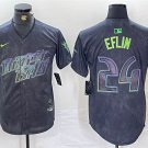 Men's Tampa Bay Rays Zach Eflin Charcoal 2024 City Connect Cool Baseball Jersey