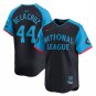 Any Size National League Elly De La Cruz Navy 2024 All-Star Stitched Baseball Jersey