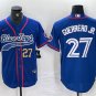 Men's Toronto Blue Jays Vladimir Guerrero Jr Blue Cool Base Stitched Baseball Jersey