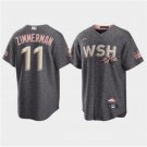 Mens Womens Youth Washington Nationals Ryan Zimmerman City Connect Cherry Blossom Jersey Grey