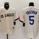 Men's Brooklyn Dodgers Freddie Freeman Cream 2024 City Connect Stitched Jersey