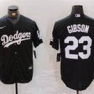 All Size Los Angeles Dodgers Kirk Gibson Black Cool Base Stitched Baseball Jersey