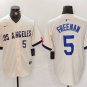 Men's Brooklyn Dodgers Freddie Freeman Cream 2024 City Baseball Stitched Jersey