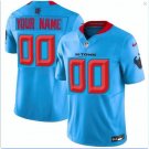 All Size Texans #00 Custom 2024 F.U.S.E. 2ND Color Rush Jersey Baby Blue