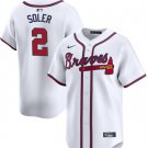 Any Size Atlanta Braves Jorge Soler White 2024 Home Limited Stitched Baseball Jersey