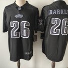 Mens Philadelphia Eagles #26 Saquon Barkley Black Rflctv Limited Jersey