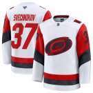 Men's Carolina Hurricanes #37 Andrei Svechnikov White 2025 Away Stitched Jersey
