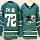 Men's San Jose Sharks #72 William Eklund Teal Authentic Jersey