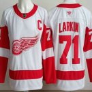 Men's Detroit Red Wings #71 Dylan Larkin White Authentic Jersey