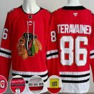 Men's Chicago Blackhawks #98 Connor Bedard Red 100 Years Anniversary Authentic Jersey