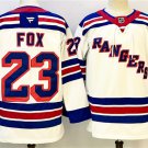 Men's New York Rangers #23 Adam Fox White 2024-25 Away Stitched Hockey Jersey