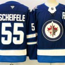 Men's Winnipeg Jets #55 Mark Scheifele Navy 2024-25 With A Patch Home Jersey