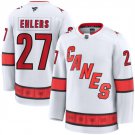 Men's Carolina Hurricanes #27 Nikolaj Ehlers White 2024-25 Away Stitched Jersey