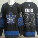 Men's Toronto Maple Leafs #23 Matthew Knies Black Alternate Authentic Jersey