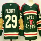 Men's Minnesota Wild #29 Marc Andre Fleury Green Winter Classic Stitched Jersey