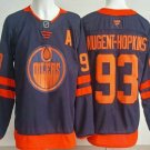 Men's Edmonton Oilers #93 Ryan Nugent Hopkins Navy Authentic Jersey