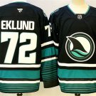 Men's San Jose Sharks #72 William Eklund Black 2024-25 Alternate Stitched Jersey