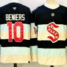 Men's Seattle Kraken #10 Matty Beniers Deep Sea Blue Winter Classic Stitched Jersey