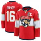 Men's Florida Panthers #16 Aleksander Barkov Red Home 2025 Stanley Cup Jersey