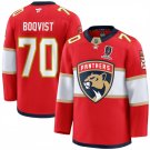 Men's Florida Panthers #70 Jesper Boqvist Red Home 2025 Stanley Cup Jersey