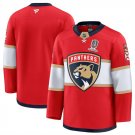 Men's Florida Panthers Blank Red Home 2025 Stanley Cup Champions Patch Stitched Jersey