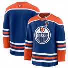 Men's Edmonton Oilers Blank Royal 2025 Stanley Cup Final Patch Stitched Jersey