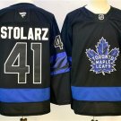 Men's Toronto Maple Leafs #41 Anthony Stolarz Black 2024-25 Stitched Hockey Jersey