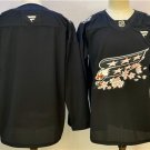 Men's Washington Capitals Blank Black Cherry Blossom Stitched Hockey Jersey