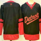 Men's Detroit Red Wings Blank Black 2025 Stadium Series Stitched Jersey