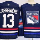 Men's New York Rangers #13 Alexis Lafreniere Navy 2024-25 Stitched Jersey