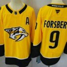 Men's Nashville Predators #9 Filip Forsberg Yellow Authentic Jersey