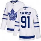 Men's Adidas Maple Leafs #91 John Tavares White Road Authentic Stitched Jersey