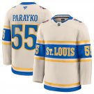 Men's St. Louis Blues #55 Colton Parayko Cream 2024-25 Winter Classic Stitched Jersey