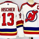 Men's New Jersey Devils #13 Nico Hischier White 2024-25 With C Patch Jersey