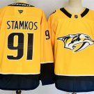 Men's Nashville Predators #91 Steven Stamkos Gold 2024-25 Home Stitched Jersey