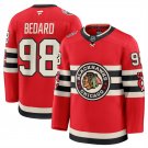 Men's Chicago Blackhawks #98 Connor Bedard Red 2024-25 Winter Classic Jersey