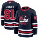 Mens Winnipeg Jets #81 Kyle Connor Fanatics Navy Alternate Premier Jersey