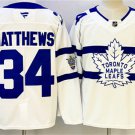 Men's Toronto Maple Leafs #34 Auston Matthews White With C Patch Stadium Series Jersey