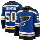 Men's St. Louis Blues #50 Jordan Binnington Blue 2024-25 Home Stitched Jersey