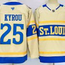 Men's St. Louis Blues #25 Jordan Kyrou Cream 2024-25 Winter Classic Jersey