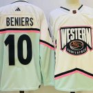 Men's Seattle Kraken #10 Matty Beniers White All-Star Game Stitched Jersey