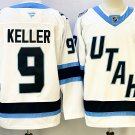 Men's Utah Mammoth #9 Clayton Keller White Stitched Jersey