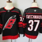 Men's Carolina Hurricanes #37 Andrei Svechnikov Black Authentic Jersey