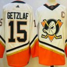 Men's Anaheim Ducks #15 Ryan Getzlaf White Reverse Retro Authentic Jersey
