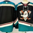 Men's Anaheim Ducks Blank 2024-25 Black Teal Stitched Hockey Jersey
