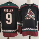 Men's Arizona Coyotes #9 Clayton Keller Black Alternate Authentic Jersey